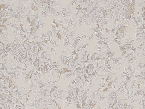 Z46050 Trussardi Floral Beige White textured wallpaper 3D