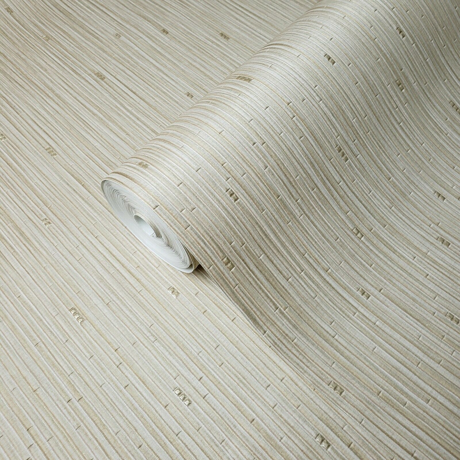 Z63011 Zambaiti beige cream metallic vertical bamboo lines 