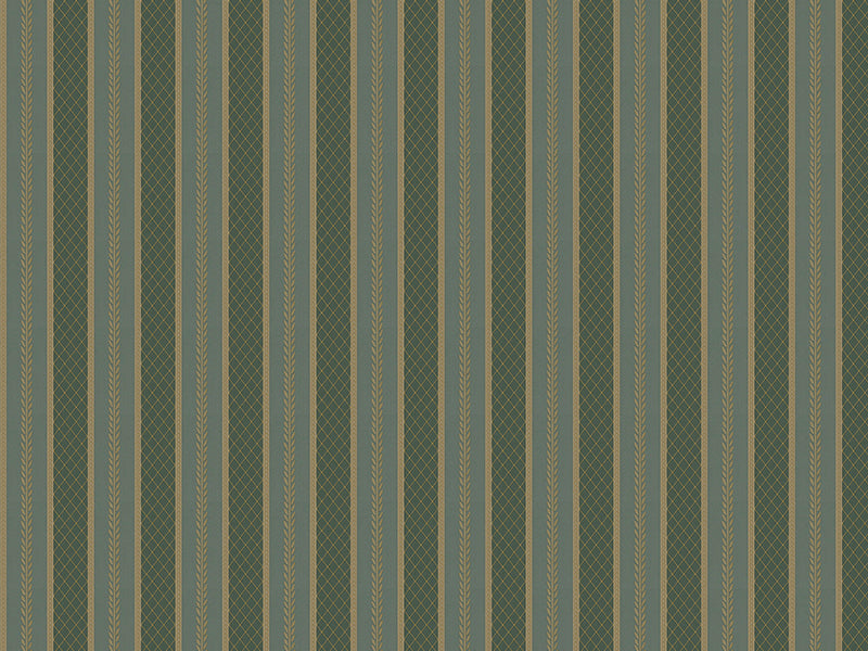 Z66852 Contemporary Green Stripe Satin Flowers textured wallpaper 