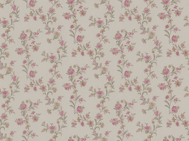 Z66853 Beige Satin Flowers wallpaper non-woven textured 3D 
