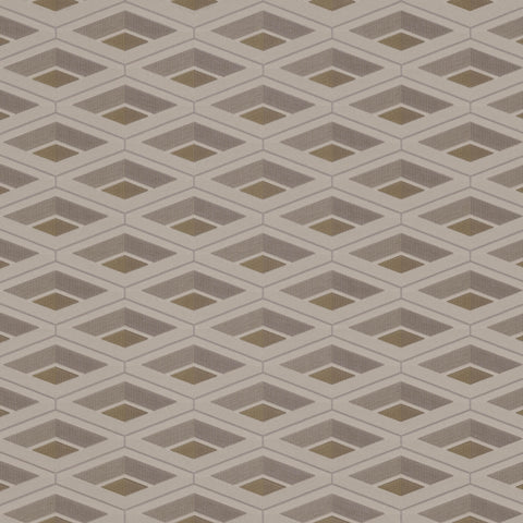 Z76016 Vision Geometric Gray Beige Contemporary Textured Wallpaper 3D