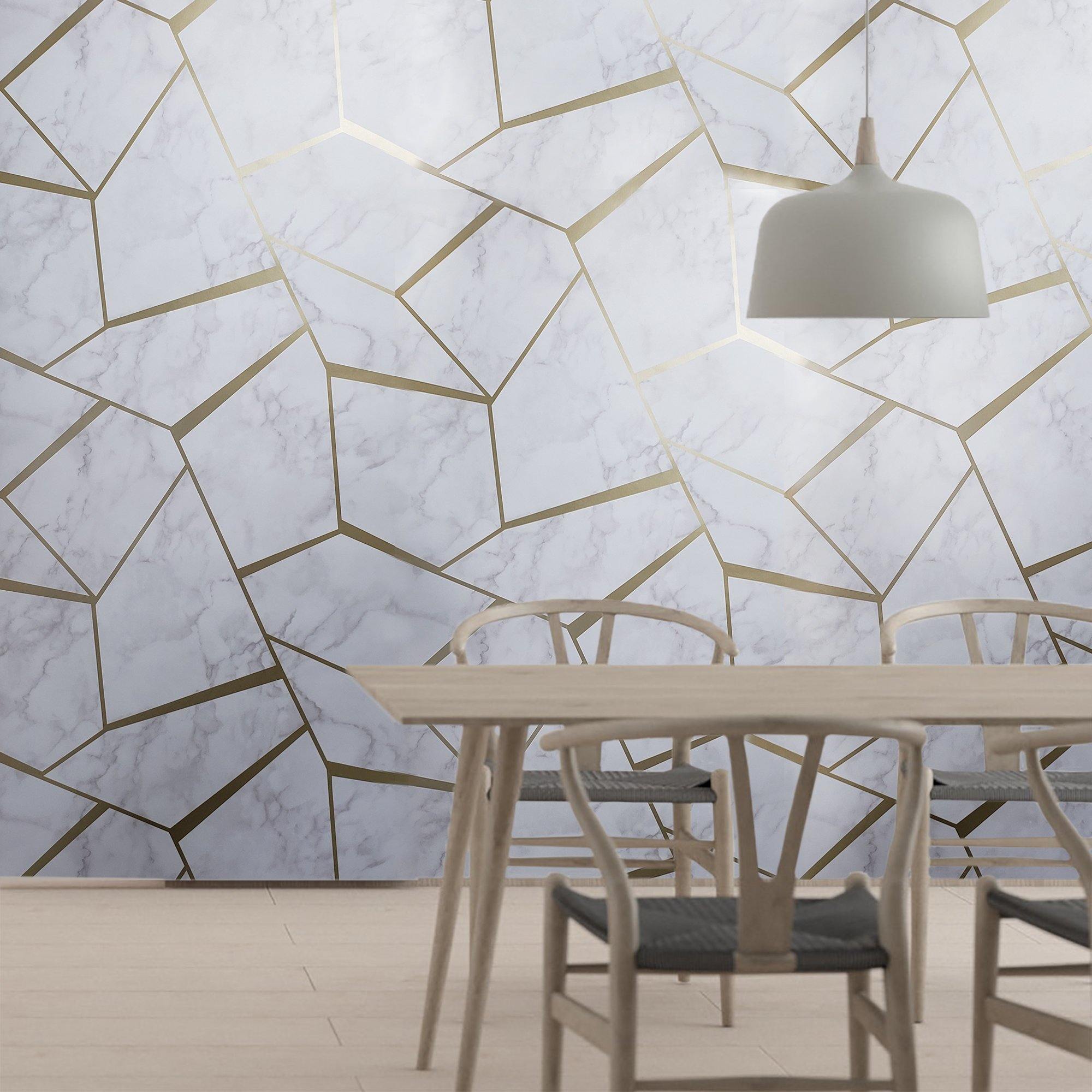 marble hex wallpaper