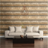 2701-22346 Weathered Plank Wheat Wood Textured Wallpaper