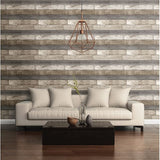 2701-22345 Weathered Plank Grey Wood Textured Wallpaper