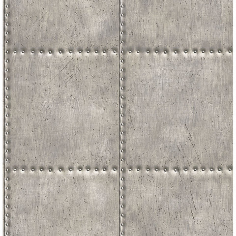 2701-22343 Sheet Metal Silver Rivets Wallpaper