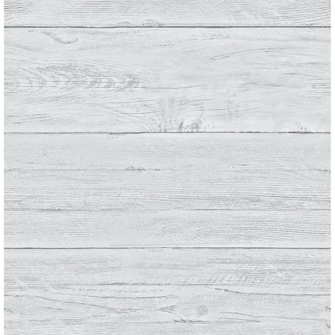 2701-22325 White Washed Boards Aqua Shiplap Wallpaper