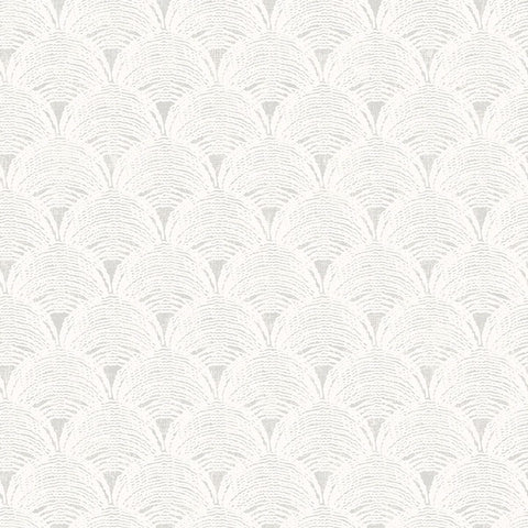 3120-13655 Santiago Grey Scalloped Wallpaper