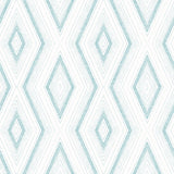 3120-13661 Santa Cruz Turquoise Geometric Wallpaper