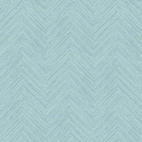 3120-13671 Caladesi Aqua Faux Linen Wallpaper
