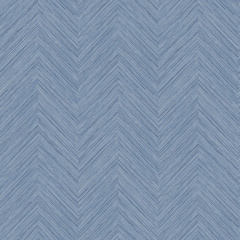 3120-13678 Caladesi Blue Faux Linen Wallpaper