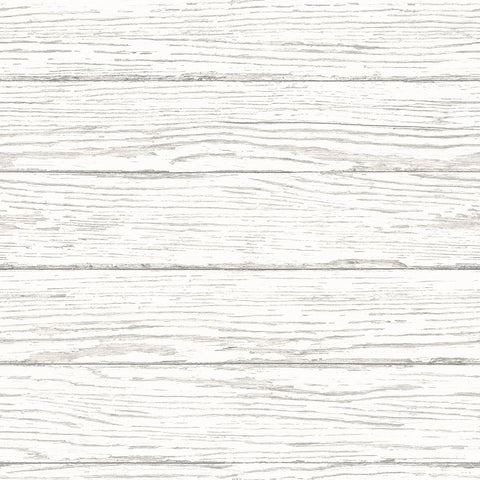 3120-13695 Rehoboth White Distressed Wood Wallpaper