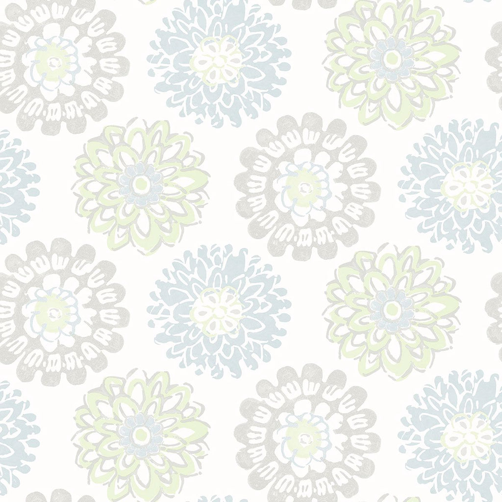 3120-13704 Sunkissed Light Green Floral Wallpaper – wallcoveringsmart