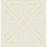 2973-87370 Voltaire Gold Beaded Geometric Wallpaper