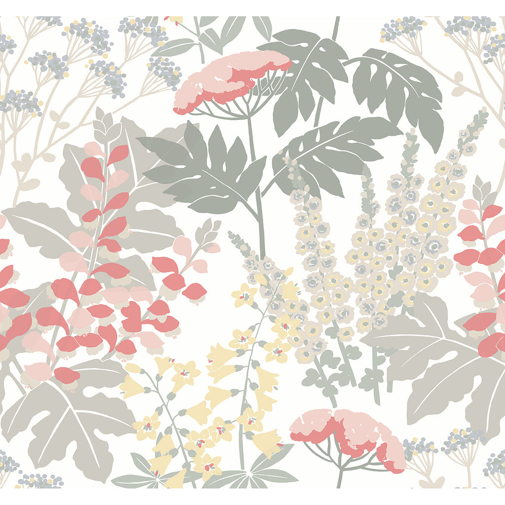 2973-90014 Brie Pink Forest Flowers Wallpaper