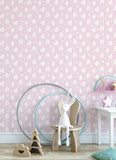 4060-91303 Bitsy Pink Woodland Wallpaper