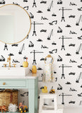 4060-139263 Eowyn Black Cranes Wallpaper