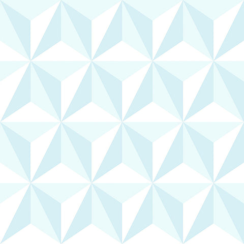 4060-138912 Adella Sky Blue Geometric Wallpaper