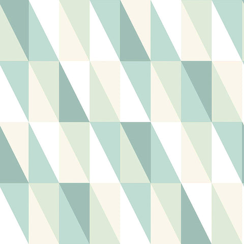 4060-138920 Inez Teal Geometric Wallpaper