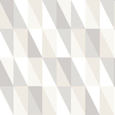 4060-138922 Inez Neutral Geometric Wallpaper