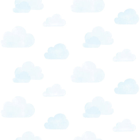 4060-138930 Irie Blue Clouds Wallpaper