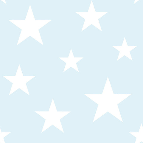 4060-138932 Amira Sky Blue Stars Wallpaper