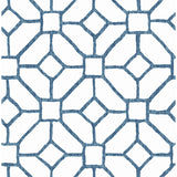 4120-26828 Addis Blue Trellis Wallpaper