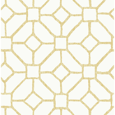 4120-26831 Addis Gold Trellis Wallpaper
