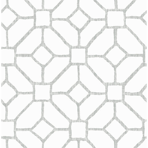 4120-26832 Addis Grey Trellis Wallpaper