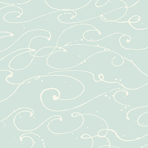 4071-71009 Kuroshio Aqua Ocean Wave Wallpaper