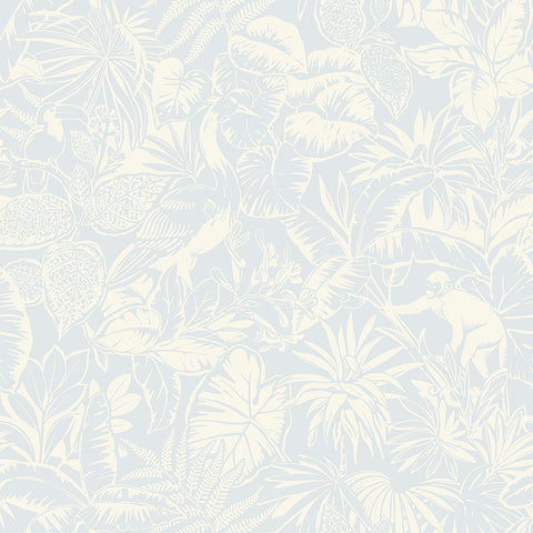 4071-71012 Corcovado Light Blue Jungle Jamboree Wallpaper