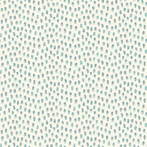 4071-71061 Sand Drips Aqua Painted Dots Wallpaper