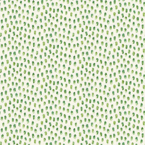 4071-71062 Sand Drips Green Painted Dots Wallpaper