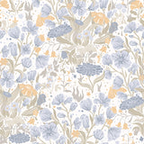 4143-22010 Hava Light Blue Meadow Flowers Wallpaper