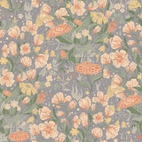 4143-22013 Hava Coral Meadow Flowers Wallpaper
