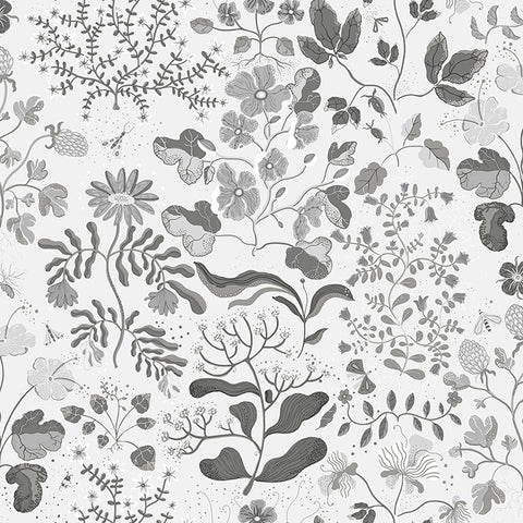 4143-22029 Groh Grey Floral Wallpaper