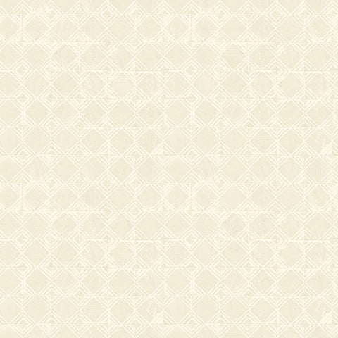 3125-72307 Button Block Taupe Geometric Wallpaper