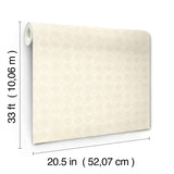 3125-72307 Button Block Taupe Geometric Wallpaper