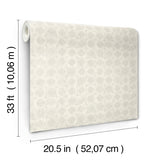 3125-72309 Button Block Light Grey Geometric Wallpaper