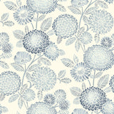 3125-72328 Zalipie Blue Floral Trail Wallpaper
