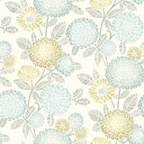 3125-72330 Zalipie Lime Floral Trail Wallpaper