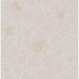 4122-27008 Gardena Lavender Embroidered Floral Wallpaper