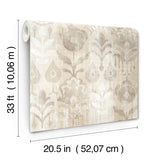 4122-27015 Pavord Neutral Floral Shibori Wallpaper