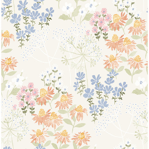 4122-27020 Cultivate Pastel Springtime Blooms Wallp