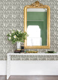 4122-27022 Bancroft Gray Artistic Stripe Wallpaper