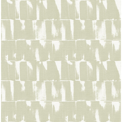 4122-27023 Bancroft Sage Artistic Stripe Wallpaper