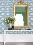 4122-27025 Bancroft Blue Artistic Stripe Wallpaper
