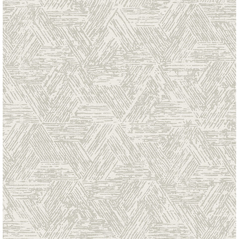 4122-27034 Retreat Grey Quilted Geometric Wallpaper