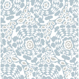 4122-27039 Divine Light Blue Abstract Medallion Wal