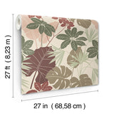 4122-72408 Medellin Neutral Rainforest Floor Wallpaper