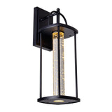 0407W7-1-101-A Greenwood LED Outdoor Black Wall Lantern